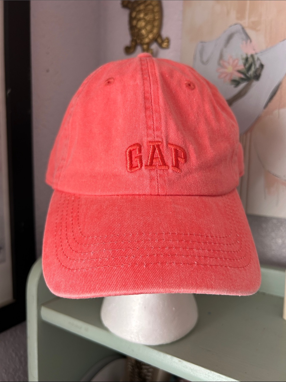 GAP Coral-Red Classic Logo Baseball Cap
